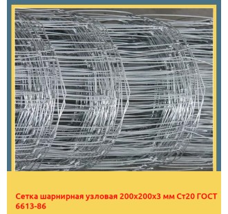 Сетка шарнирная узловая 200х200х3 мм Ст20 ГОСТ 6613-86 в Актау