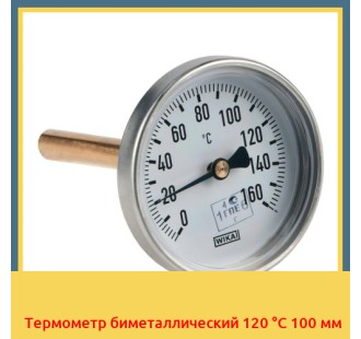 Термометр биметаллический 120 °С 100 мм в Актау